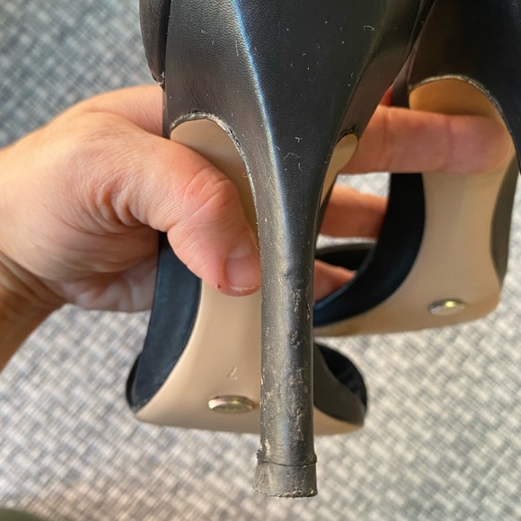 Tony Bianco Black Ankle Strap Heels - Picture 4 of 11